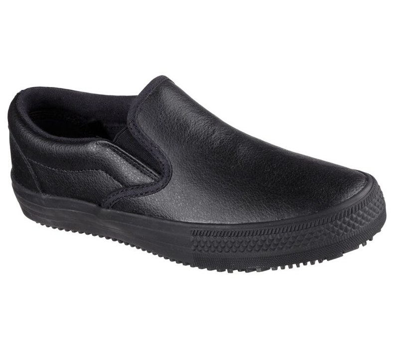 Skechers Dam Svarta Slip On - Work Relaxed Fit: Gibson - Brogna Sr - Sverige (BKYXG-3475)